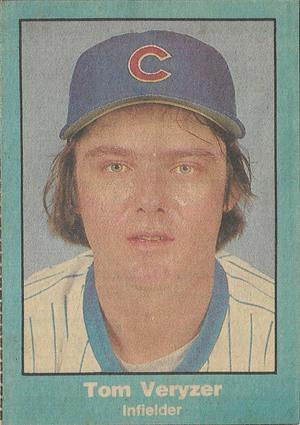 1984 Chicago Tribune Chicago Cubs #NNO Tom Veryzer Front