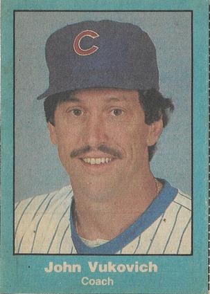 1984 Chicago Tribune Chicago Cubs #NNO John Vukovich Front