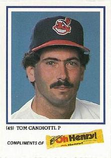 1986 Oh Henry! Cleveland Indians SGA #NNO Tom Candiotti Front