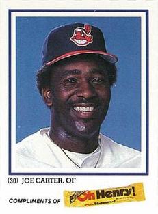 1986 Oh Henry! Cleveland Indians SGA #NNO Joe Carter Front