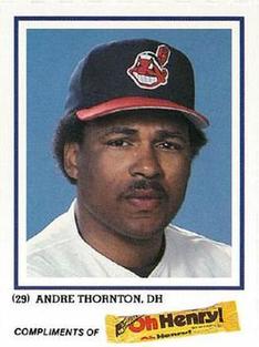 1986 Oh Henry! Cleveland Indians SGA #NNO Andre Thornton Front