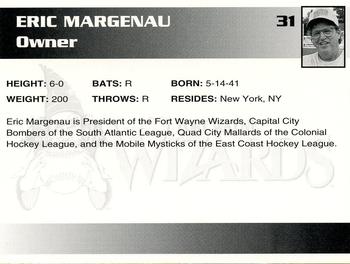1995 Fort Wayne Wizards #31 Eric Margenau Back
