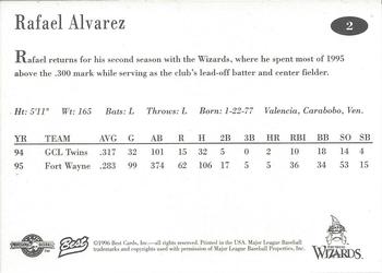 1996 Best Fort Wayne Wizards #2 Rafael Alvarez Back