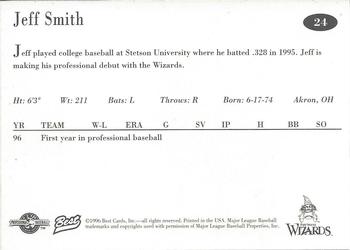 1996 Best Fort Wayne Wizards #24 Jeff Smith Back
