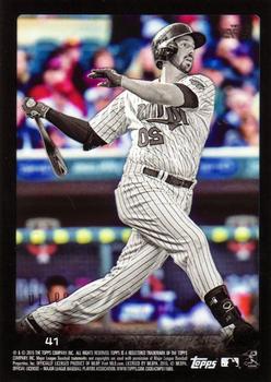 2015 Topps - Clear #41 Chris Colabello Back