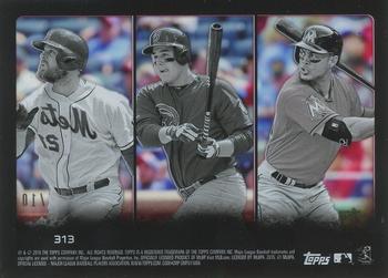 2015 Topps - Clear #313 Anthony Rizzo / Giancarlo Stanton / Lucas Duda Back