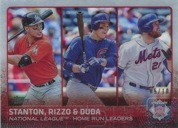 2015 Topps - Clear #313 Anthony Rizzo / Giancarlo Stanton / Lucas Duda Front