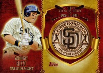 2015 Topps - First Home Run Medallions #FHRM-ARI Anthony Rizzo Front