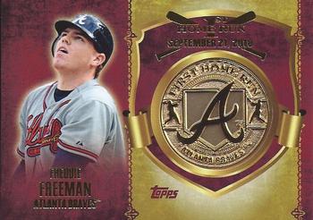 2015 Topps - First Home Run Medallions #FHRM-FF Freddie Freeman Front