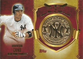2015 Topps - First Home Run Medallions #FHRM-RC Robinson Cano Front