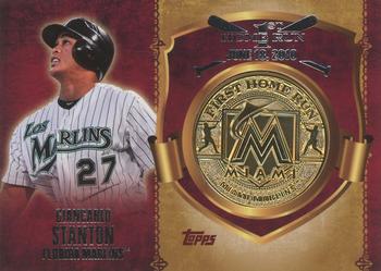 2015 Topps - First Home Run Medallions #FHRM-GS Giancarlo Stanton Front