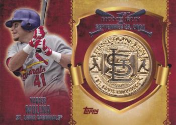 2015 Topps - First Home Run Medallions #FHRM-YM Yadier Molina Front