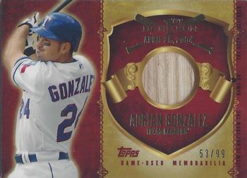 2015 Topps - First Home Run Relics (Series One) #FHRR-AG Adrian Gonzalez Front