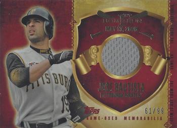 2015 Topps - First Home Run Relics (Series One) #FHRR-JB Jose Bautista Front