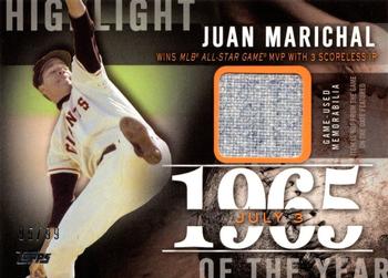 2015 Topps - Highlight of the Year Relics #HYR-JM Juan Marichal Front