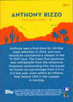 2015 Topps - Spring Fever #SF-7 Anthony Rizzo Back
