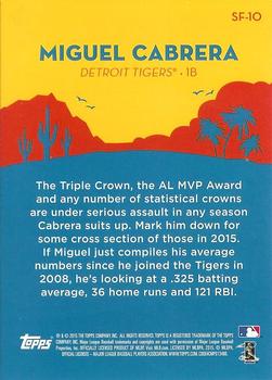 2015 Topps - Spring Fever #SF-10 Miguel Cabrera Back
