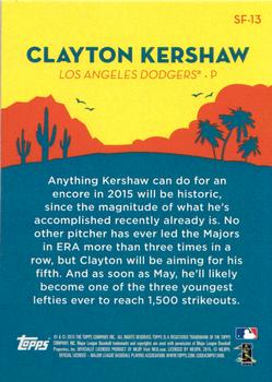 2015 Topps - Spring Fever #SF-13 Clayton Kershaw Back