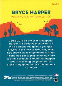 2015 Topps - Spring Fever #SF-25 Bryce Harper Back