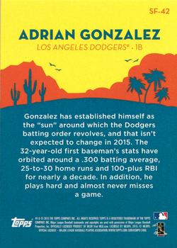 2015 Topps - Spring Fever #SF-42 Adrian Gonzalez Back
