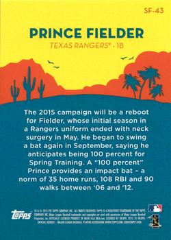 2015 Topps - Spring Fever #SF-43 Prince Fielder Back