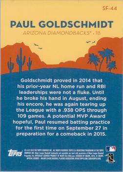 2015 Topps - Spring Fever #SF-44 Paul Goldschmidt Back