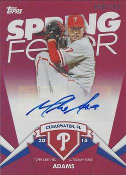 2015 Topps - Spring Fever Autographs #SFA-MAA Mike Adams Front