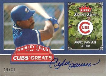 2006 Fleer Greats of the Game - Cubs Greats Autograph #CHC-AD Andre Dawson Front