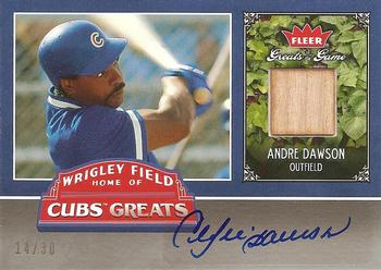 2006 Fleer Greats of the Game - Cubs Greats Autograph Memorabilia #CHC-AD Andre Dawson Front