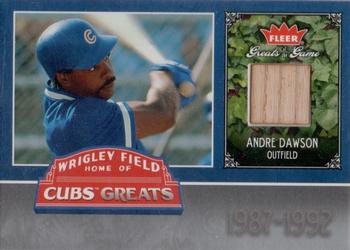 2006 Fleer Greats of the Game - Cubs Greats Memorabilia #CHC-AD Andre Dawson Front