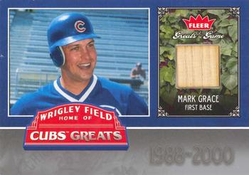 2006 Fleer Greats of the Game - Cubs Greats Memorabilia #CHC-MG Mark Grace Front