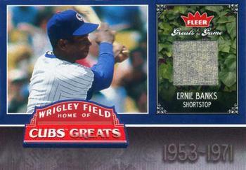 2006 Fleer Greats of the Game - Cubs Greats Memorabilia #CHC-EB Ernie Banks Front