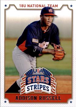 2015 Panini USA Baseball Stars & Stripes #3 Addison Russell Front