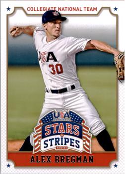 2015 Panini USA Baseball Stars & Stripes #6 Alex Bregman Front