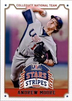 2015 Panini USA Baseball Stars & Stripes #7 Andrew Moore Front