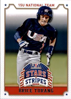 2015 Panini USA Baseball Stars & Stripes #16 Brice Turang Front