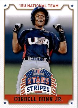 2015 Panini USA Baseball Stars & Stripes #24 Cordell Dunn Jr. Front
