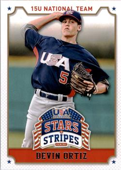 2015 Panini USA Baseball Stars & Stripes #32 Devin Ortiz Front