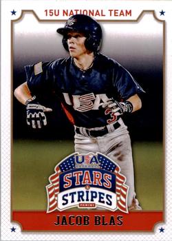 2015 Panini USA Baseball Stars & Stripes #46 Jacob Blas Front