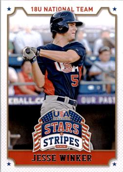 2015 Panini USA Baseball Stars & Stripes #50 Jesse Winker Front