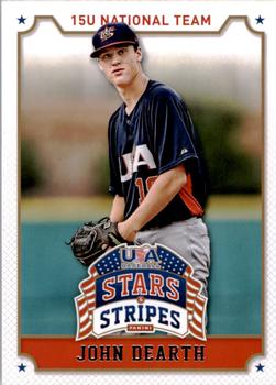 2015 Panini USA Baseball Stars & Stripes #53 John Dearth Front