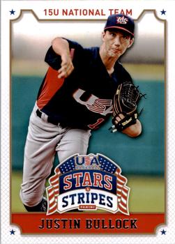2015 Panini USA Baseball Stars & Stripes #54 Justin Bullock Front