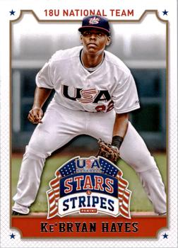 2015 Panini USA Baseball Stars & Stripes #57 Ke'Bryan Hayes Front
