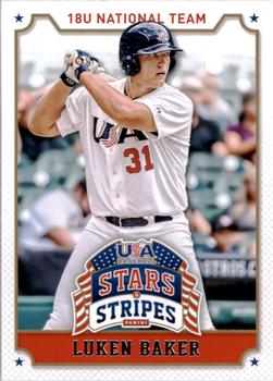 2015 Panini USA Baseball Stars & Stripes #69 Luken Baker Front
