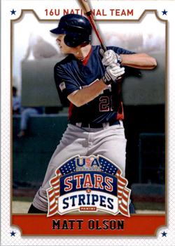 2015 Panini USA Baseball Stars & Stripes #73 Matt Olson Front