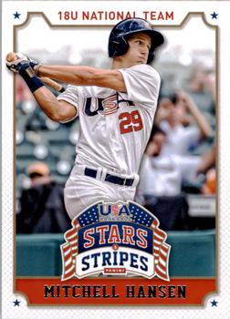 2015 Panini USA Baseball Stars & Stripes #76 Mitchell Hansen Front