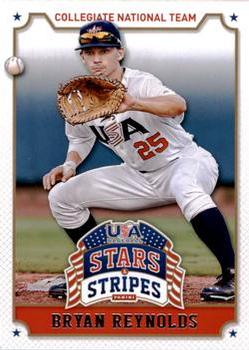 2015 Panini USA Baseball Stars & Stripes #17 Bryan Reynolds Front