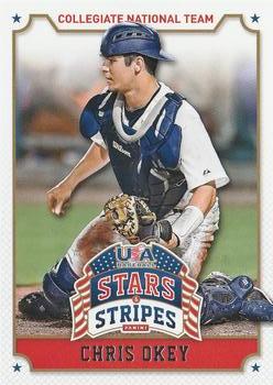 2015 Panini USA Baseball Stars & Stripes #20 Chris Okey Front