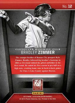 2014 Panini Elite Extra Edition - Elite Expectations #12 Bradley Zimmer Back