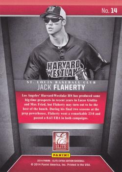 2014 Panini Elite Extra Edition - Elite Expectations #14 Jack Flaherty Back
